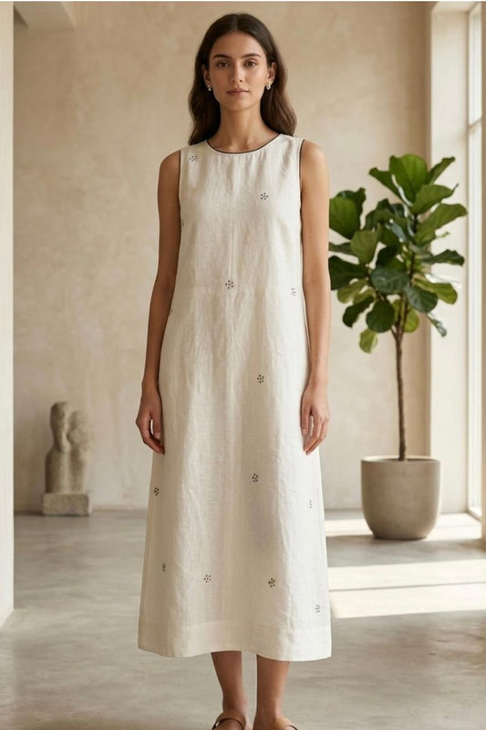 SUMMER WHISPER LINEN DRESS