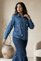 Denim Crochet Shirt