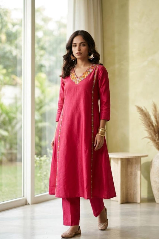 Rani Chanderi Suit