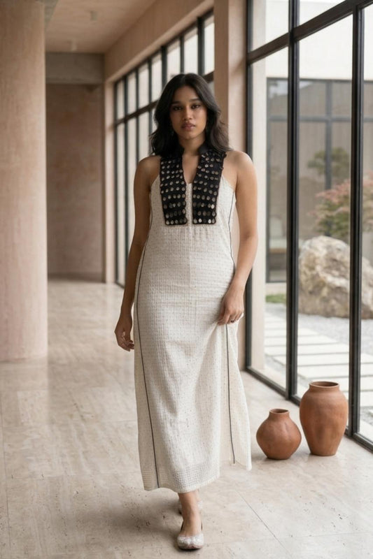 White Polka Dot Dress