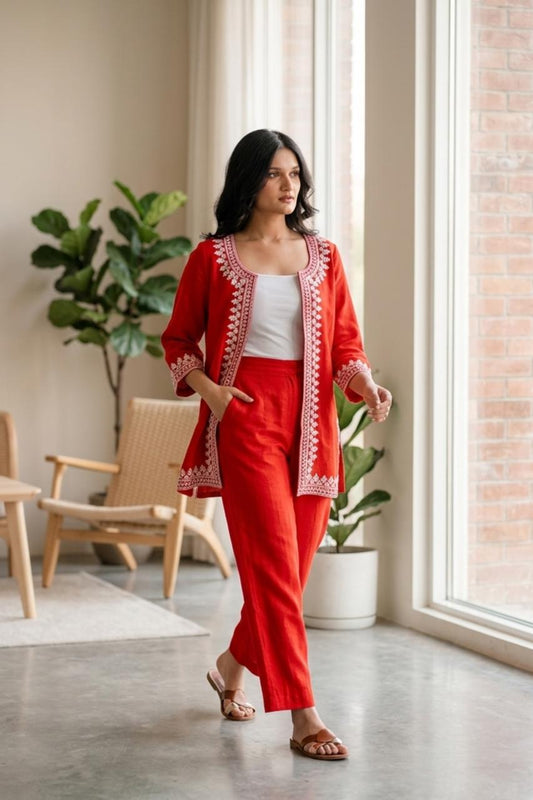Aari & Mirror Work Co-Ord Set