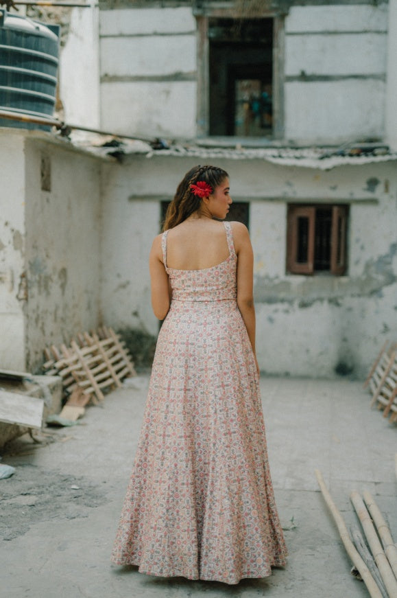 Light Peach Anarkali